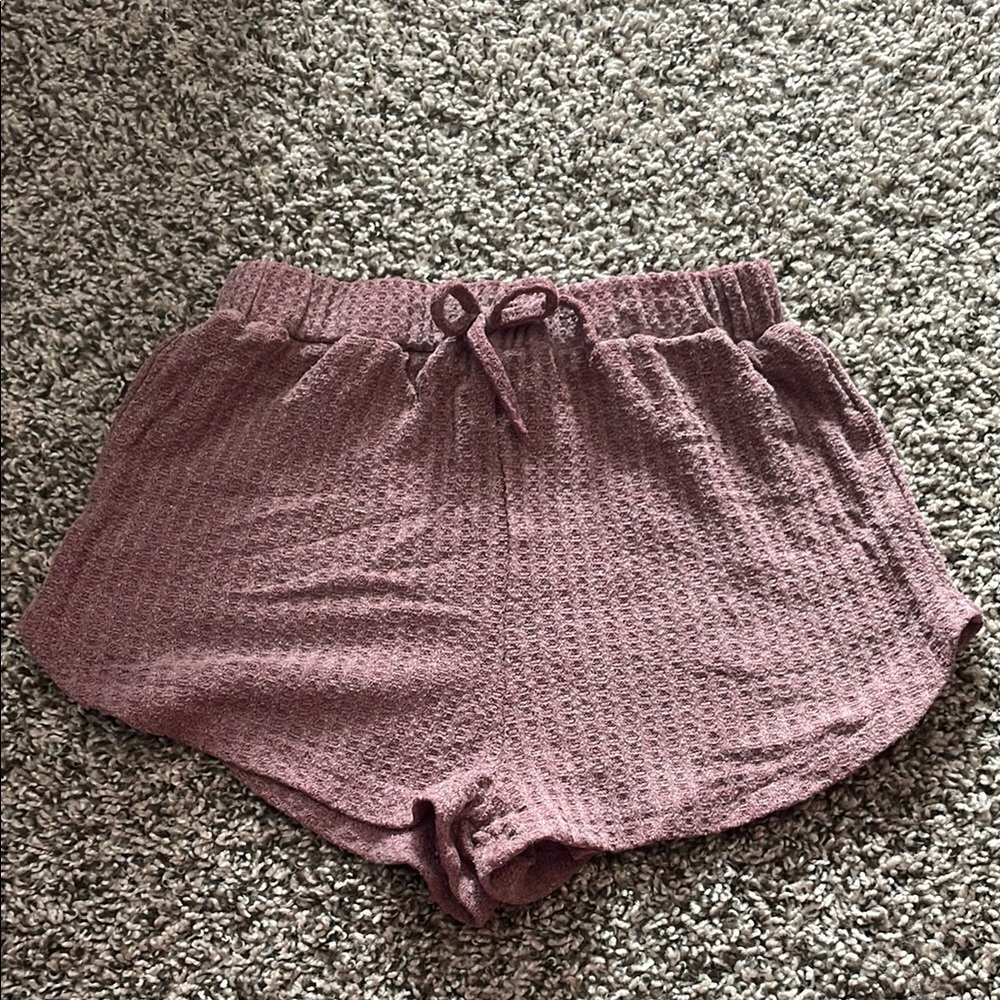 SHEIN Girl Textured Mauve Shorts